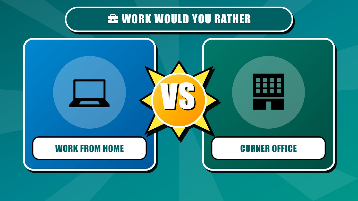 Would You Rather Questions for Work — professional icebreakers and team-building fun